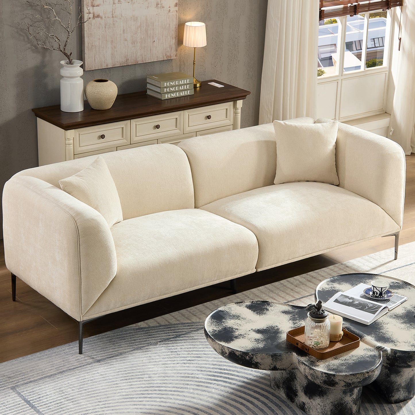 Modern Sofa For Living Room Family Movie Nights & Reading Hours