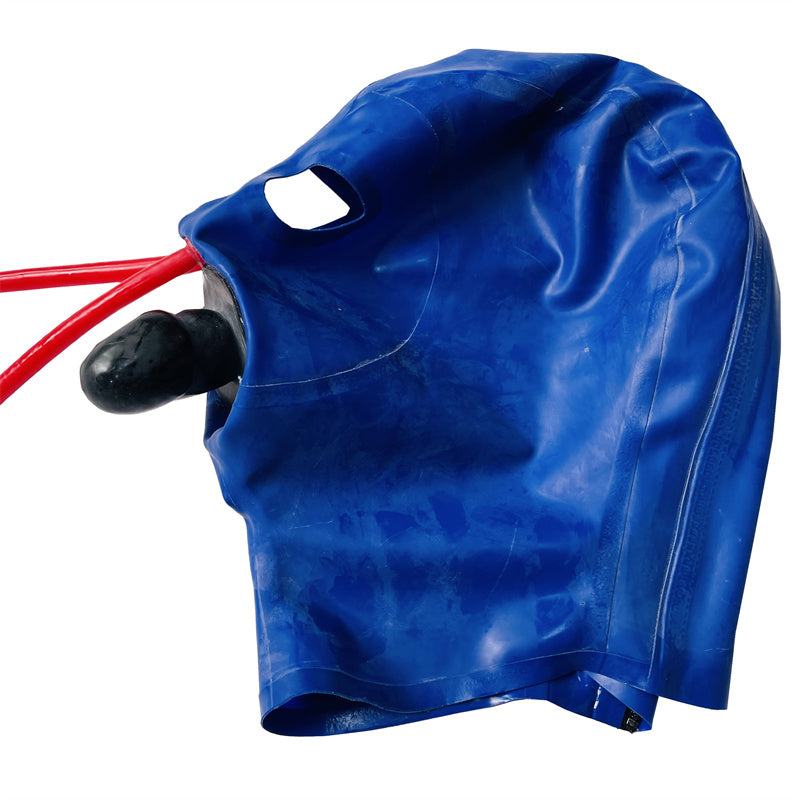 Latex Headgear with Nose Tube Mouthpiece - Adjustable Adult Wellness Mask