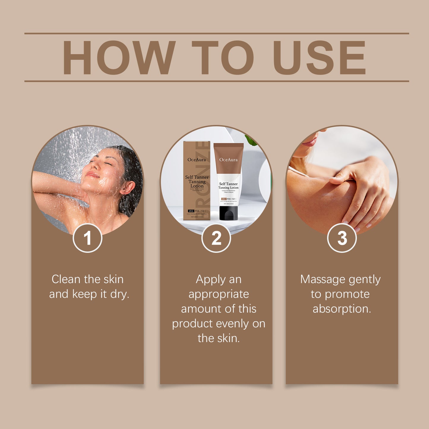 Hydrating Sun-Proof Tanning Cream - Natural Bronze Glow Lotion
