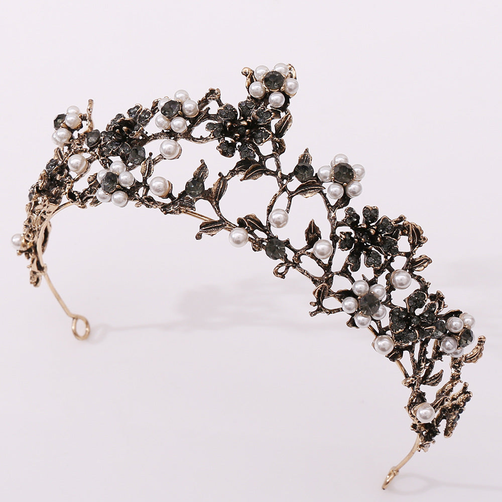 Floral Diamond Baroque Bridal Tiara