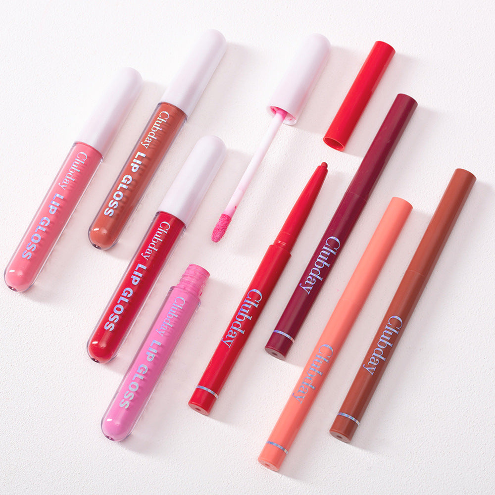 Velvet Matte Lip Glaze and Lip Liner Pen Set - 12 Piece Makeup Collection