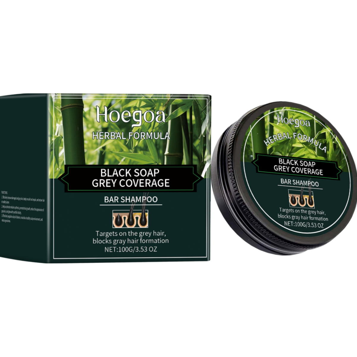 Bamboo Charcoal Black Hair Soap Improves Nourishment And Repairs