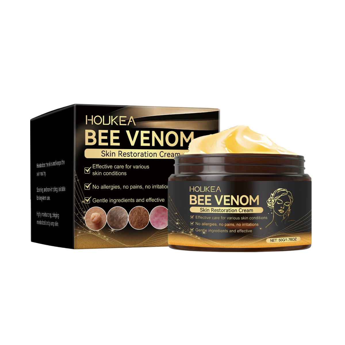 Skin Repair and Care Cream - 50g Natural Moisturizer for Sensitive Skin