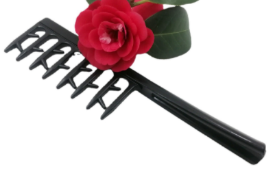 Folding Makeup Brush & Comb Set - Black Beauty Tool for Cosmetics