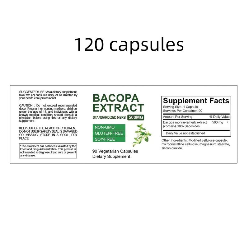 Bacopa Monniera Extract Capsules
