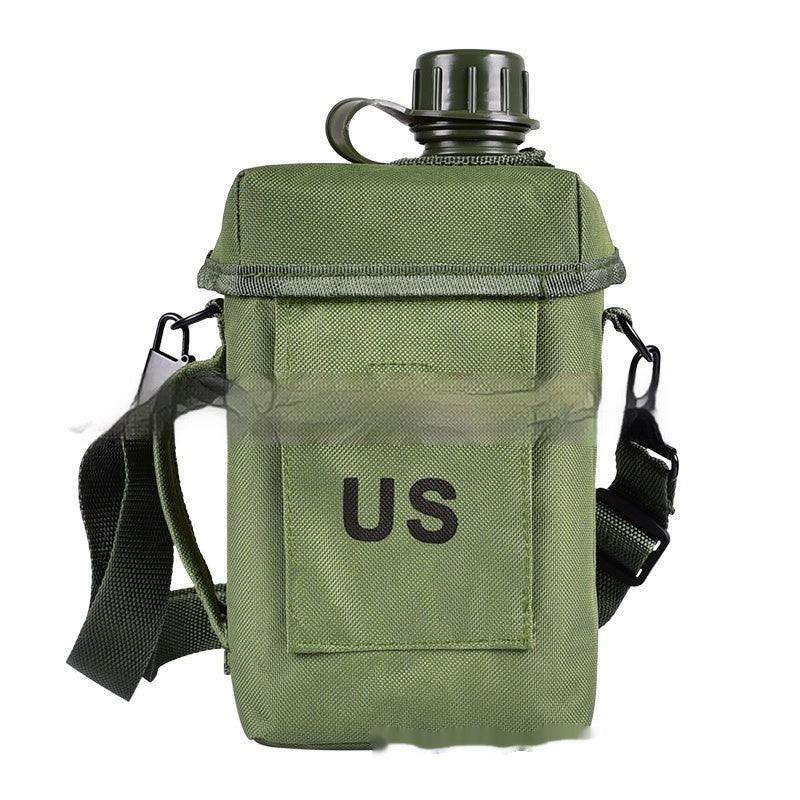 Outdoor 2L Camouflage PVC Shoulder Kettle - Military Style, Large Capacity