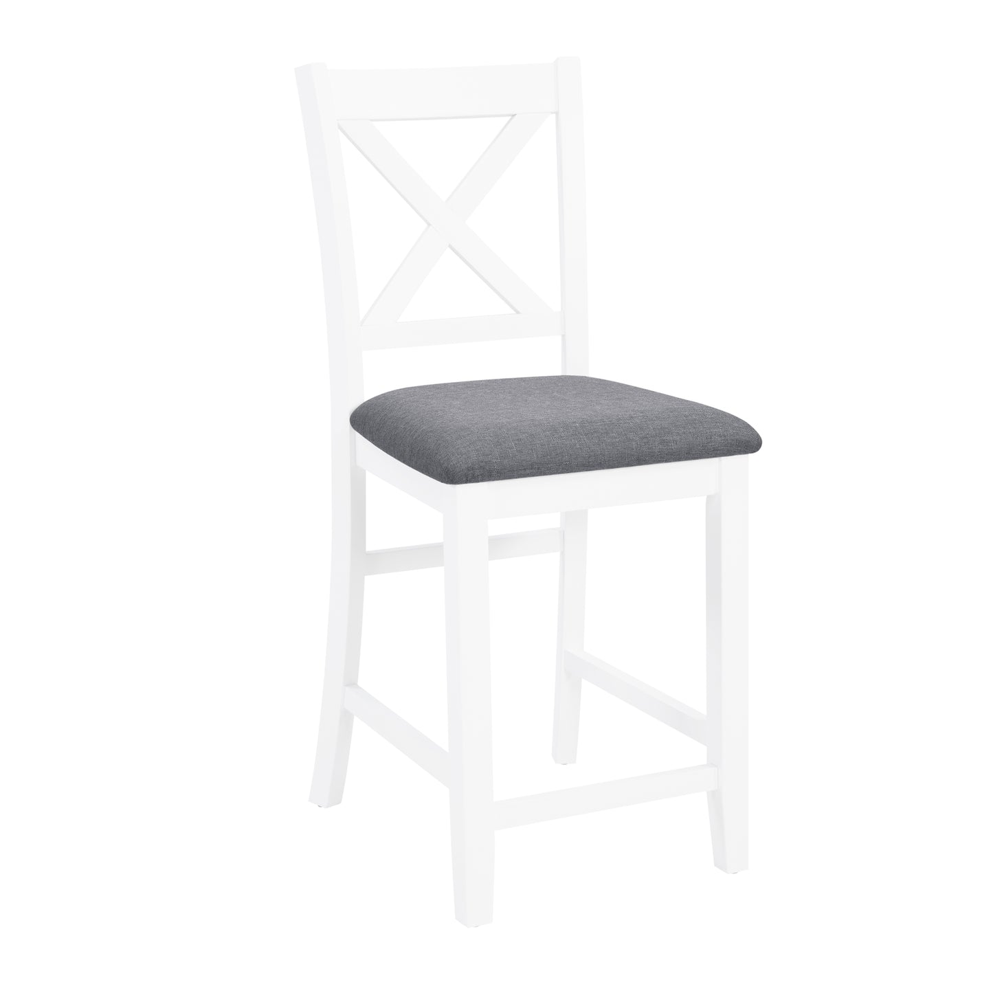 Counter Height Dining Table Set with 4 Chairs - Grey & White