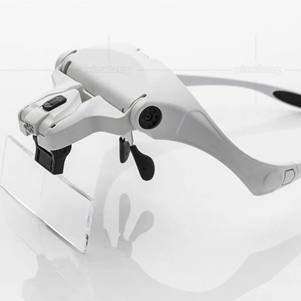 Adjustable LED Headband Magnifying Glass with 5 Lens Magnifications