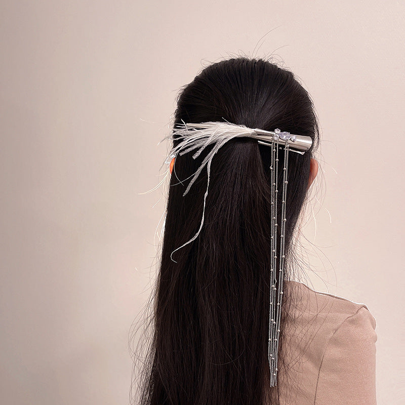 Duckbill Hair Clip - Silver Alloy
