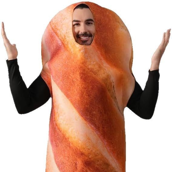 Funny Bread Halloween Costume for Adults Caramel Play Party Outfit