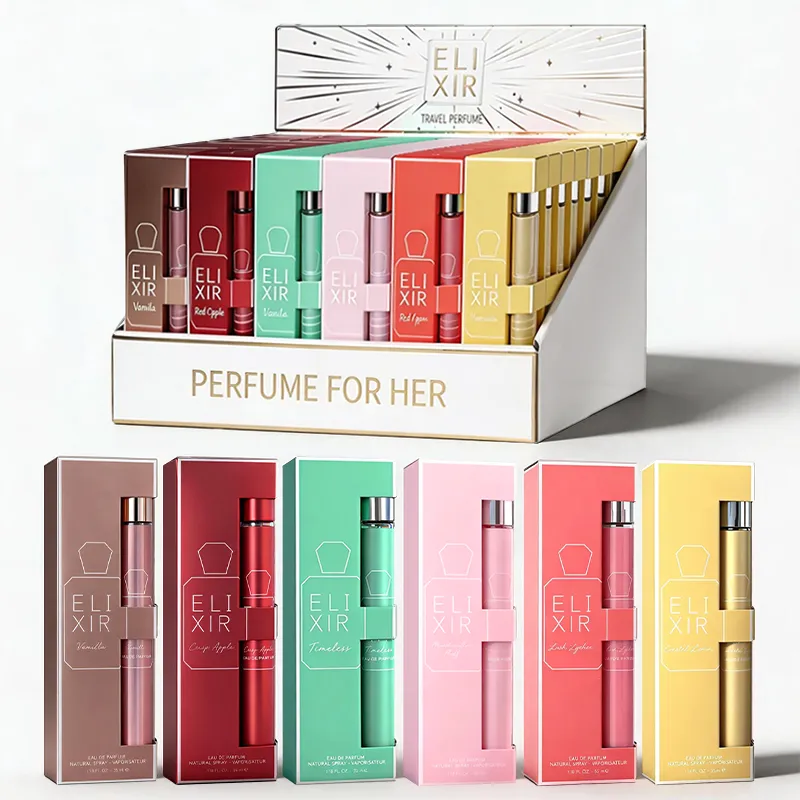 Women's 6-Piece Travel Perfume Set - Long-Lasting Floral Fragrances