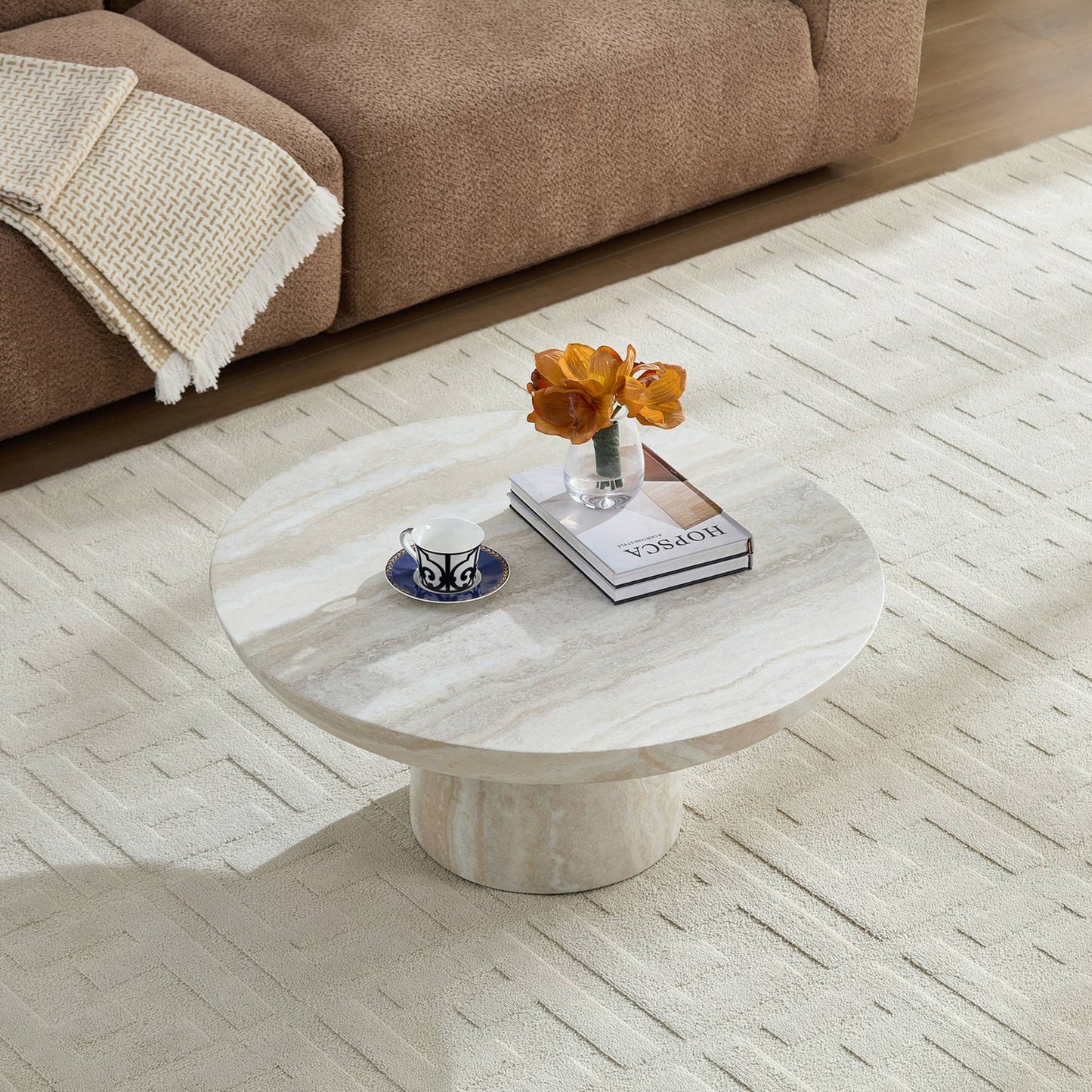 Mushroom Coffee Table Enhances Leisure Time Perfect For Evening
