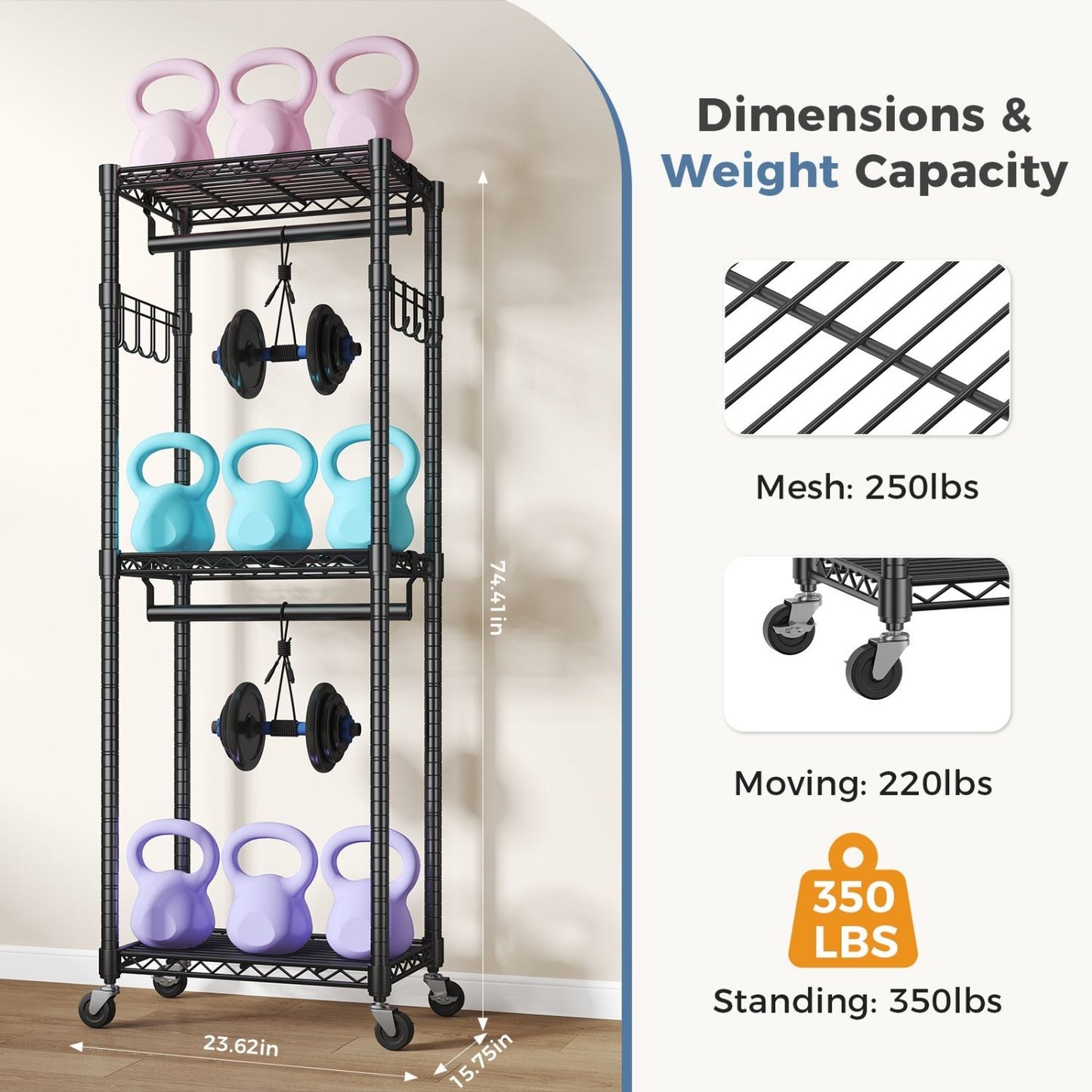 Adjustable Clothes Hanger, A Metal Movable Wall-mounted Hanger With