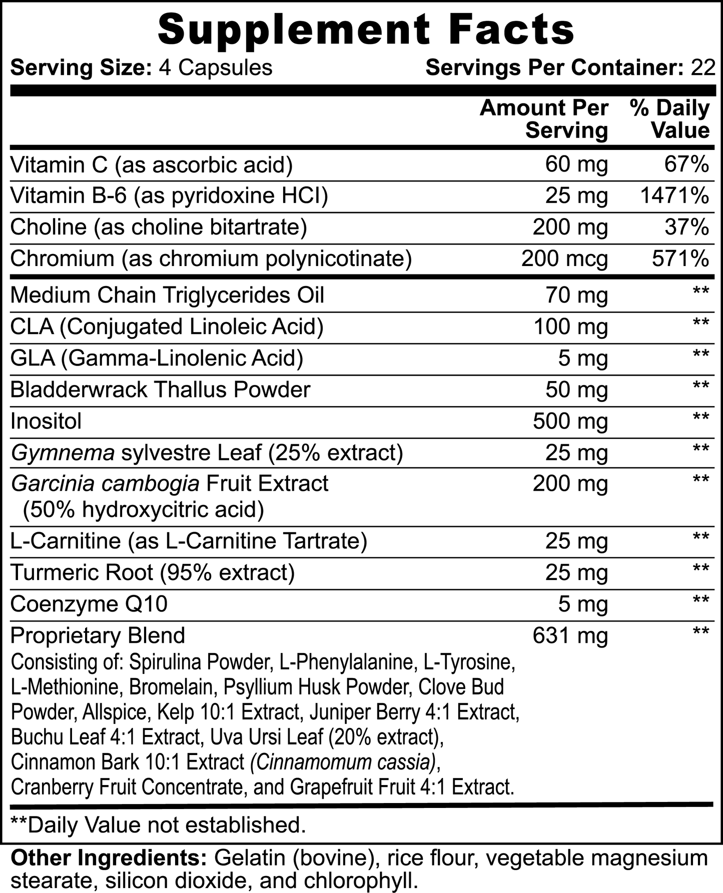 Super Fat Burner Supplement with MCT, L-Carnitine and Vitamin B6
