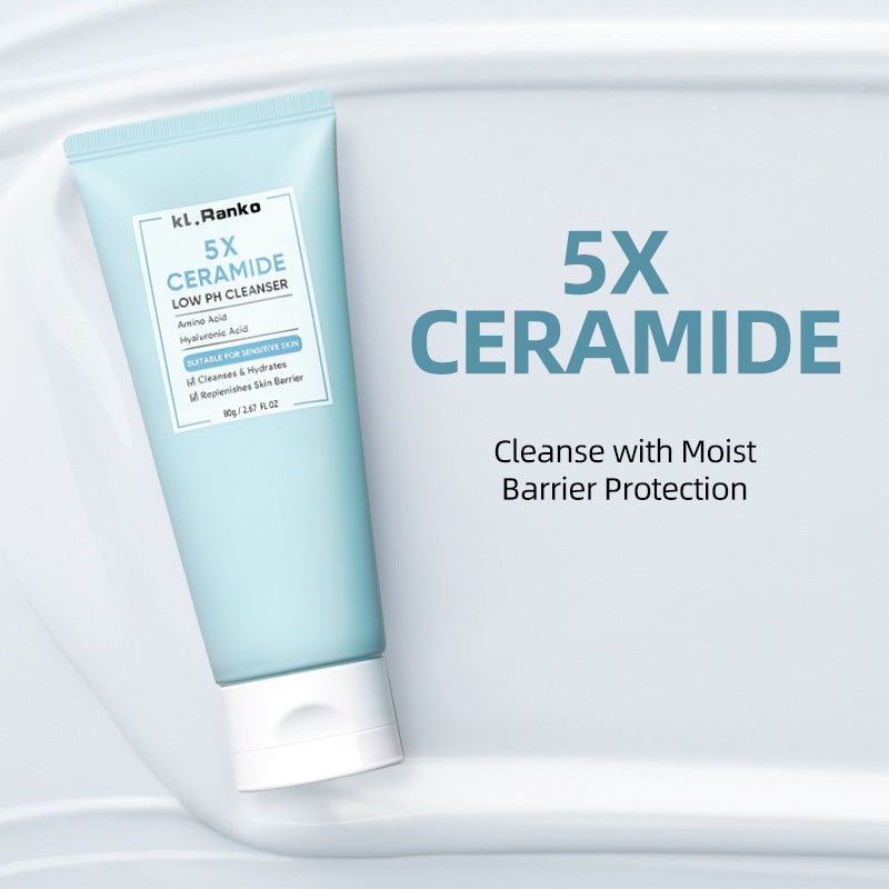 Ceramide Low pH Facial Cleanser - Gentle Skin Care for Sensitive Skin 80g