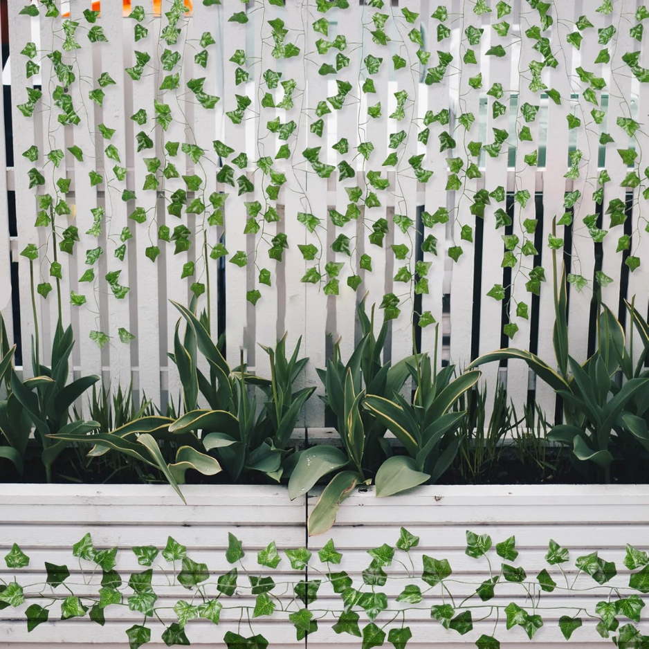 Artificial Ivy Vines for Home Decor - 12 Hanging Garlands