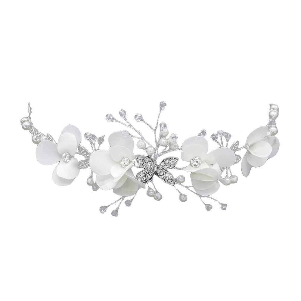 Children's Hair Band White Rhinestone