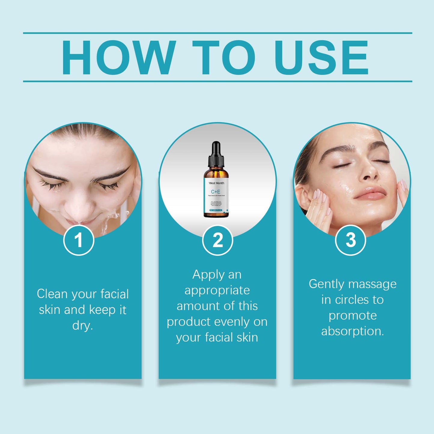 Vitamin C Facial Serum with Ferulic Acid & Collagen - 30ml Brightening