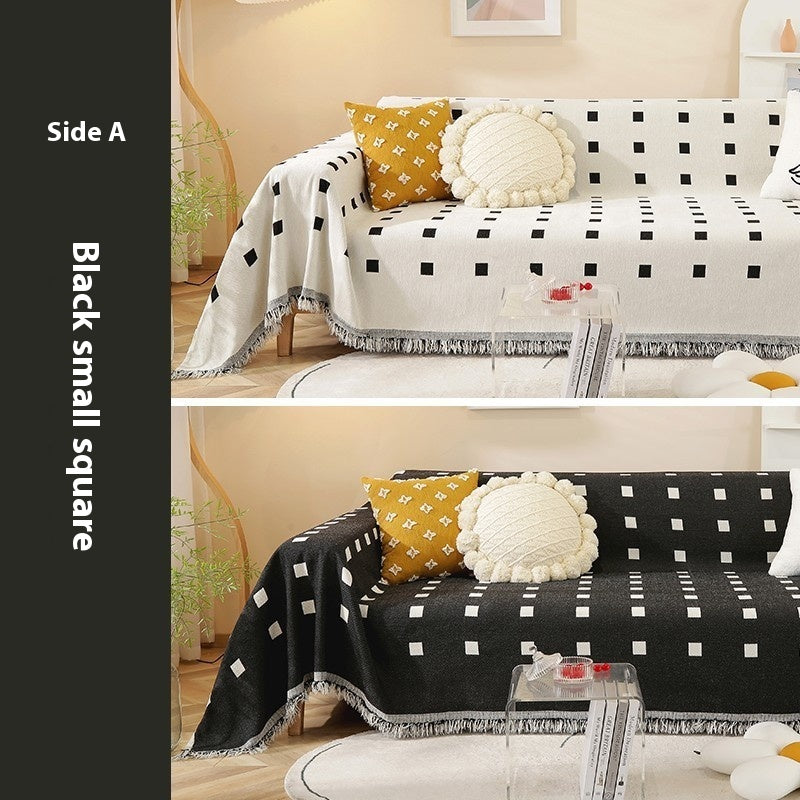 Waterproof Sofa Towel - Solid Color Couch Cover for Home & Garden