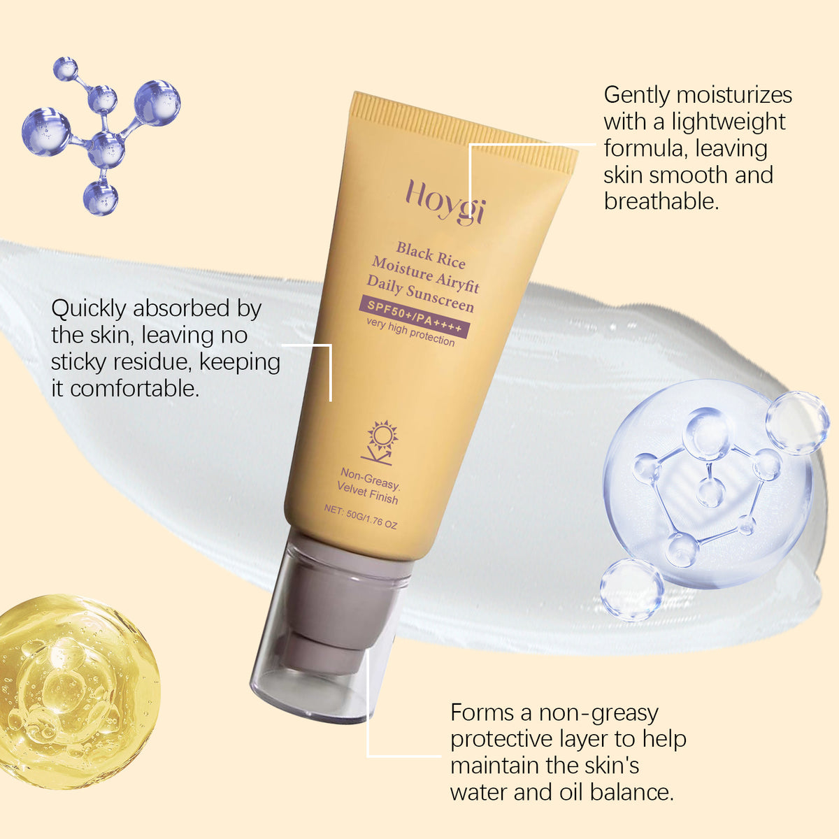 Moisturizing Protective Skin Cream - 50g Hydrating Body Care