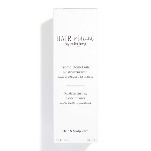 Hair Rituel by Sisley Paris Restructuring Conditioner with Cotton Proteins - 200 mL - Hair Care Detangling Conditioner for Instantly Smoother, Shinier Hair - Lightweight, Creamy Texture