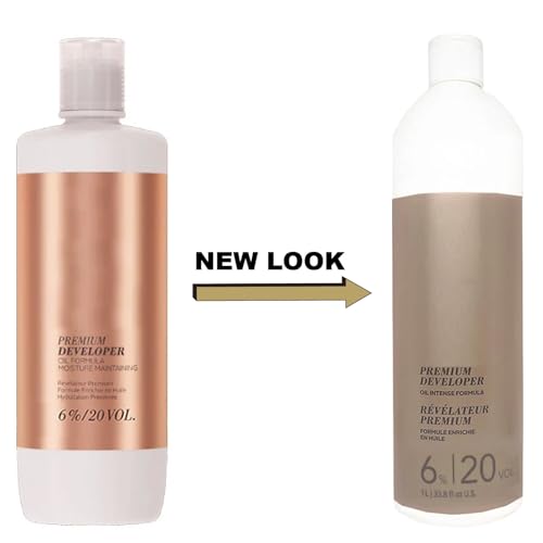 Blond-Me Developer 6% / 20 Volume 33.8 Oz and M Hair Designs Tint Brush Comb (Bundle)