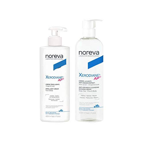Noreva Pack Xerodiane Ap + Emollient Cream 400ml + Washing Cream 500ml