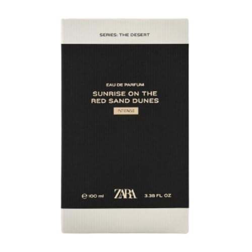 Zara Sunrise On The Red Sand Dunes Intense Perfume for Men Warm & Addictive Fragrance with Bergamot Ginger Amber Labdanum and Orange Blossom Eau de Parfum EDP 100ml (3.38 fl. oz)