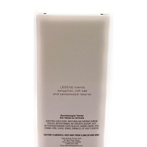 Bath and Body Works Legend Men's Fragrance Cologne Spray,3.40 Fl Oz (Pack of 1)