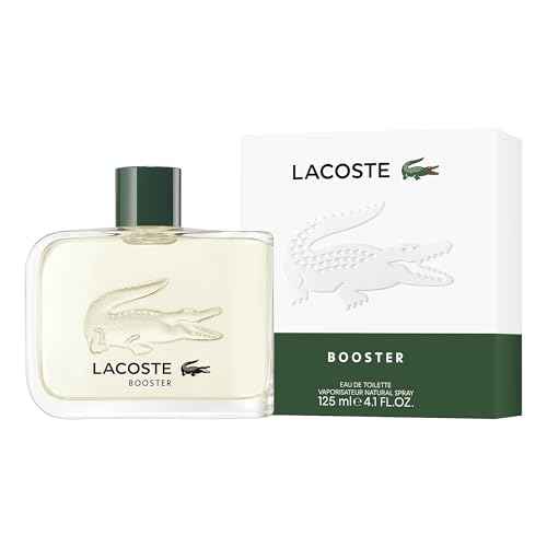 Lacoste - Booster Eau de Toilette - Men's Fragrance - Fougere Aromatic - With notes of Mint, Lavender & Cedarwood - 4.1 Fl Oz