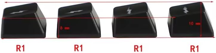 Alien Backlit Keycap Set - Custom kecaps for Cherry MX Mechanical Keyboard, SA Profile, R4 Keycaps, Translucent Backlight, PC Gaming Gifts, Personalized Keycap (Alien/Escape Key)