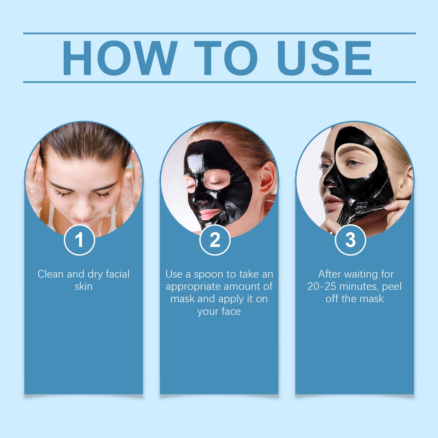 Bamboo Charcoal Deep Cleansing Facial Mask - Pore Refining & Brightening Mud
