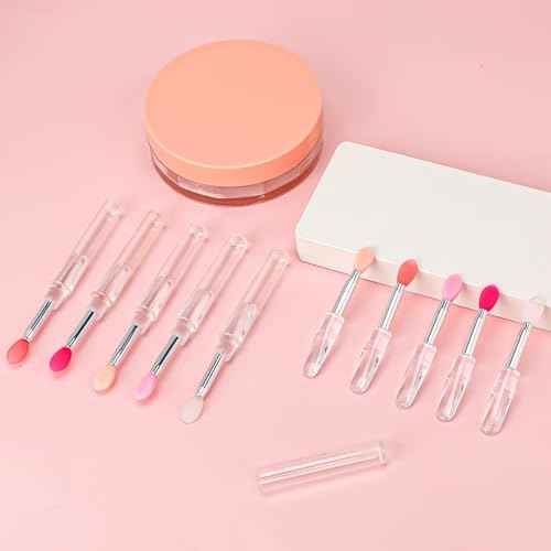 10Pcs Lip Brush Silicone Lip Brushes Tool Lipstick Applicator Brushes with Caps for Makeup Beauty Brushes, Lip Mask Applicator,Eyeshadow Lip Brush for Applying Mask Oil, Lipstick Lip Gloss
