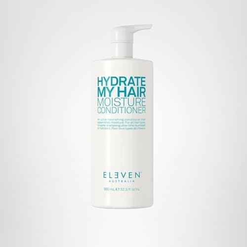 ELEVEN AUSTRALIA Hydrate My Hair Moisturizing Conditioner for Women & Men - Hydrating Conditioner for Dry & Damaged Hair, Restores Hydration & Shine, Color Safe, Sulfate & Paraben Free - 32.5 fl oz