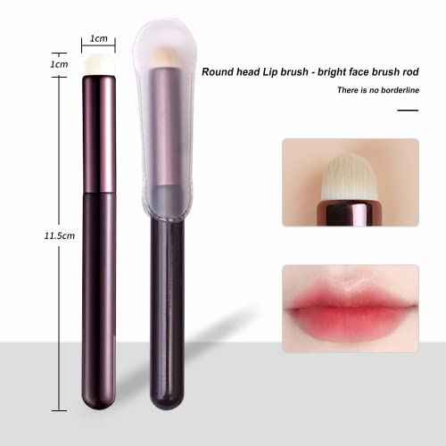 Lip Brush Lip Smudge Brush With Cap Lip Makeup Brush Multi-purpose Makeup Blending Brush for Home and Travel
