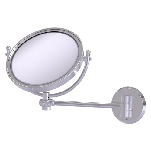 Allied Brass WM-5T/5X-SHB 8 Inch Wall Mounted Make-Up Mirror 5X Magnification, Shaded Beige