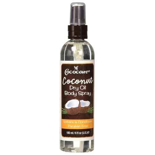 Cococare Coconut Dry Oil Body Spray 6 Oz - Travel Size Oil Spray for Healthy Skin