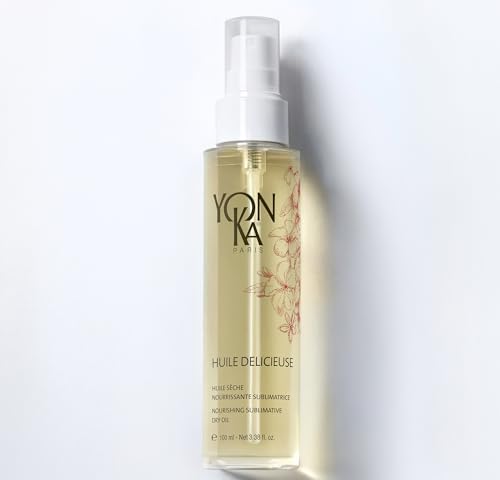 Yonka Huile Delicieuse | Nourishing Dry Body Oil | Moisturize Skin and Body | Lightweight Oil with Baoab and Sesame for Hair | for Legs and Body | 3.38 fl oz