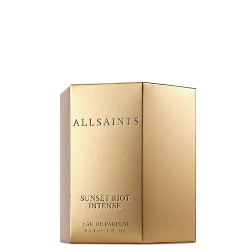 AllSaints Sunset Riot Intense - Amber, Woody & Floral Fragrance - Unisex Perfume with Cedar & Musk - Body Fragrance with an Aromatic Smell - Bold Evening Scent - 30mL/1 fl oz