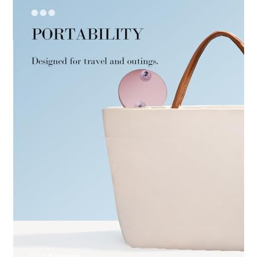 Magnifying Makeup Mirror Suction Cup 30X 20X, 3.5 inches Magnified Small Pocket Mirror and Slant Tweezers,Small Portable Travel Makeup Mirror with Magnification