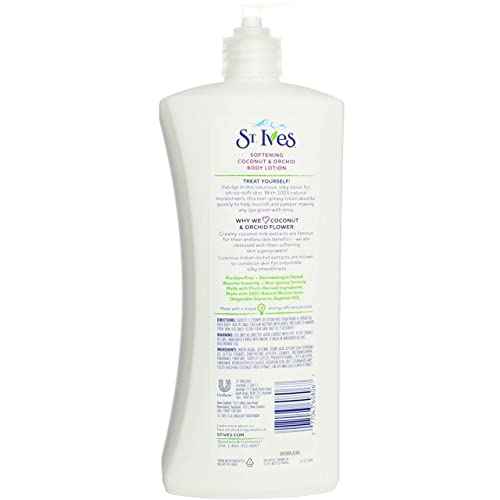 St. Ives Softening Body Lotion Coconut & Orchid Extract 21 oz (Pack of 6)