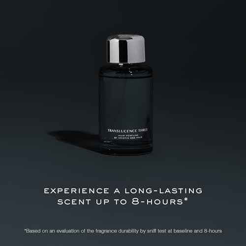 Kristin Ess Hair Perfume Translucence Three - Tropical Scented Hair Mist - Coconut, Lily and Palo Santo, Instantly Refreshes, Deodorizes Hair and Enhances Shine, 2.5 fl. oz - Travel Size