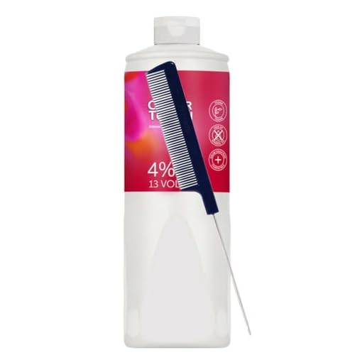 Color Touch Emulsion 4% / 13 Volume Developer 33.8 fl oz with Pin Tail Comb ? Professional Hair Developer for Color Touch Demi-Permanent Hair Color