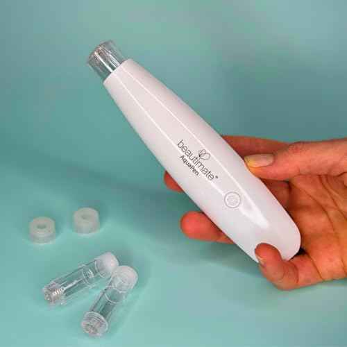 beautimate Aqua Pen - Skincare Serum Applicator - Electric Derma Stamp with 6 Cartridges (12Pin 0.25mm)