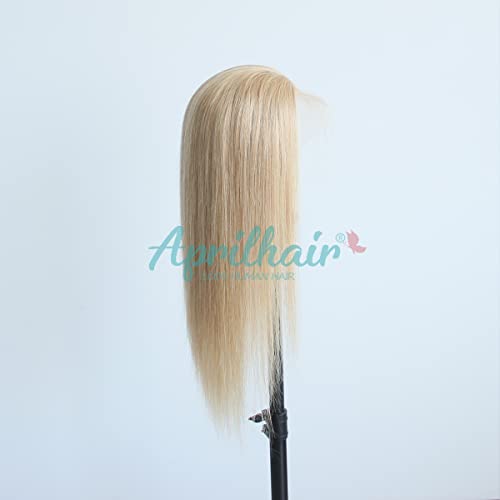 Pre-plucked #27 Honey Blonde 13X4 Lace Front Wigs Straight Glueless 150% Density Brazilian Virgin Human Hair (27 Frontal Wig, 14 INCH)