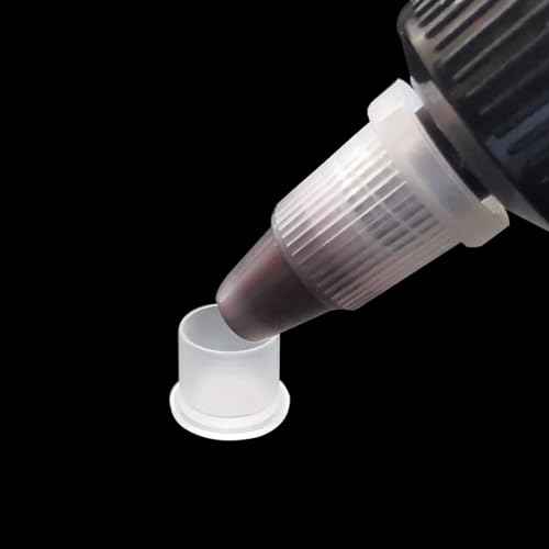 1000pcs Tattoo Ink Caps Professional Tattoo Ink Cups With Base, Caps Plastic Transparent Pigment Cups Caps Tattoo Supplies (11 * 10mm)