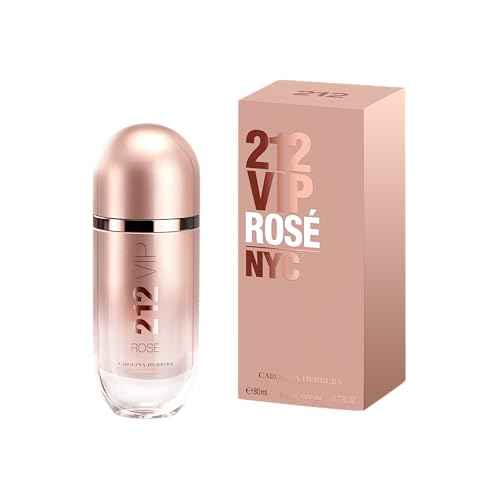 Carolina Herrera 212 Vip Rose Fragrance For Women - Notes Of Bubbly Rosé - Seductive Peach Blossom - Fresh, Elegant And Dynamic - Day And Night Wear - Sensual And Feminine Scent - Edp Spray - 2.7 Oz