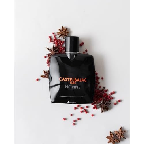 Castelbajac Paris Homme Men's Eau de Toilette, 3.4 FL OZ Black Bottle - Woody Amber Fresher Fragrance by Benoist Lapouza with Lime, Vetiver, and Ambroxan
