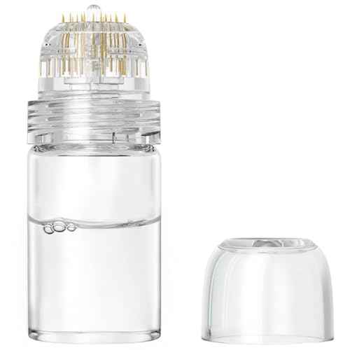 Serum Applicator Hydra Roller Derma Stamp 0.25mm - 20 Titanium Microneedling Roller Stamp (Serum is Not Included)