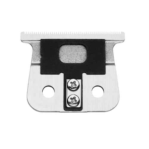 Andis T-Blade Replacement for T-Outliner, GTO, GO, and SLS Trimmers - Close Cutting, Zero Gapped, Silver